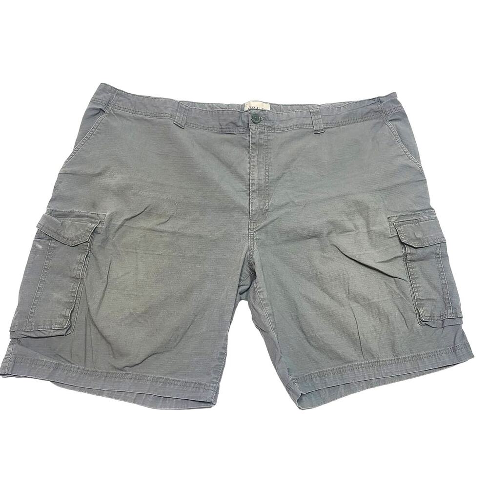 True nation men's cotton cargo shorts size 52 green